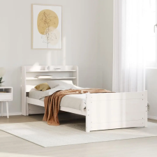  fehér ágykeret fejtámlával matrac nélkül 90x190 cm ágy és ágykellék