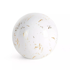  Fehér-arany márvány hatású dekorációs kerámiagömb dekoráció