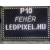  fehér Beltéri led fényújság , futófény 133x37 cm