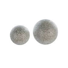  Fehér,ezüst színű díszgömb dekoráció