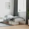  fehér fém ágykeret fejtámlával 80x200 cm