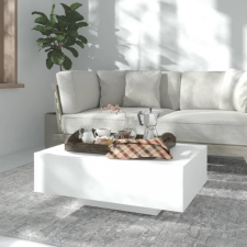  fehér forgácslap dohányzóasztal 85 x 55 x 31 cm bútor