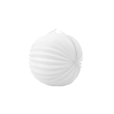 Fehér kerek lampion - 22 cm party kellék