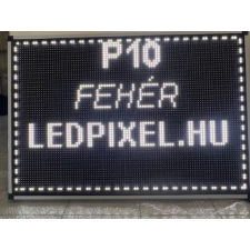 Fehér kültéri led fényújság , futófény 133x37 cm led rendszer tartozék