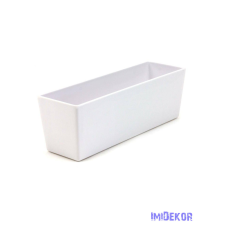  Fehér műanyag tál - Tégla 27cm dekorációs kellék