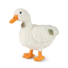 Fehér plüsskacsa 33 cm ECO-FRIENDLY plüssfigura