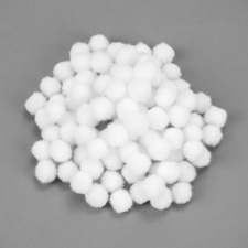  Fehér pompon 1cm 100db/cs dekorációs kellék