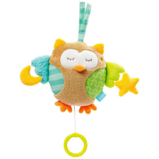 Fehn zenés játék - Álmos bagoly 18 cm bébijáték kiságyra