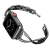 FeiFan Köves fém óraszíj Apple Watch órához 42/44/45/49 mm - Fekete