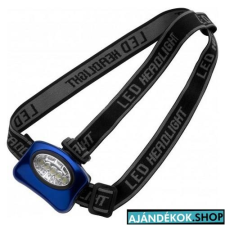 Fejlámpa 5 LED-es, kék elemlámpa