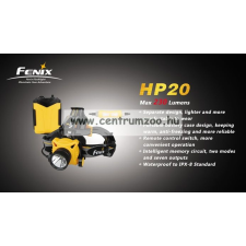  Fejlámpa Fenix Hp20 New Fejlámpa (230 Lumen) Vízálló horgászkiegészítő