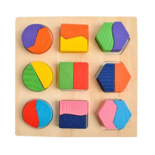 Fejlesztő Fa Puzzle játék gyerekeknek - Baba Oktató játékkészlet puzzle, kirakós