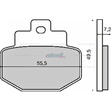 Fékbetét APRILIA SCARABEO 100ccm RMS 0450 motorkerékpár fékbetét