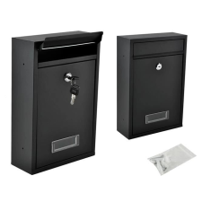 Fekete acél postaláda postaláda