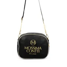  Fekete-Arany Mossima Contti Műbőr Oldaltáska