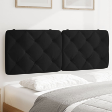  Fekete bársony fejtámla párna 140 cm ágy és ágykellék