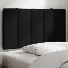 Fekete bársony fejtámla párna 90 cm ágy és ágykellék