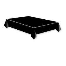 Fekete Dark papír asztalterítő 120x180 cm lakástextília