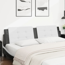  Fekete és fehér műbőr fejtámla párna 200 cm ágy és ágykellék