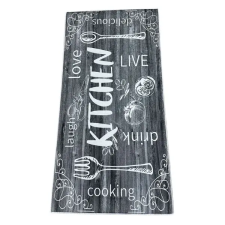  Fekete-fehér konyhai szőnyeg 80 x 200 cm KSZ-57 lakástextília