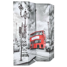 Fekete-fehér londoni busz mintás paraván 160 x 170 cm bútor
