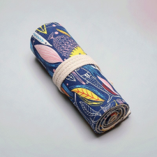  Fekete feltekerhető tolltartó iskolai és irodai használatra tolltartó