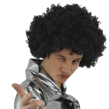  Fekete göndör paróka paróka