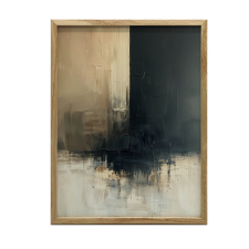  FEKETE KERETES FALI PLAKÁT FINOM EGYENSÚLY 70x100 CM grafika, keretezett kép