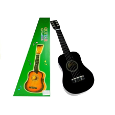 fekete klasszikus fa gitár kostkával játékhangszer