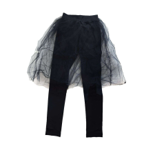 Fekete leggings rávart tüll szoknyával - 10 éves jelmez