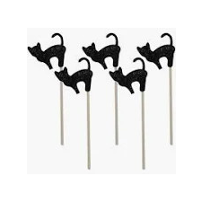 Fekete macska 5db/ csomag party kellék