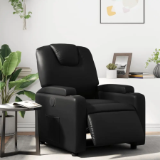  fekete műbőr elektromos dönthető fotel bútor