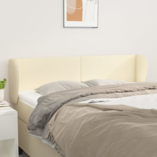  Fekete műbőr szárnyas fejtámla 163x23x78/88 cm ágy és ágykellék