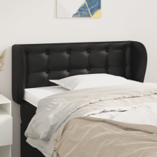  Fekete műbőr szárnyas fejtámla 93x23x78/88 cm ágy és ágykellék