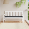  Fekete oxford szövet kerti padpárna 150 x 50 x 7 cm
