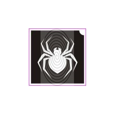  Fekete özvegy pók (csss0203) csillámtetoválás