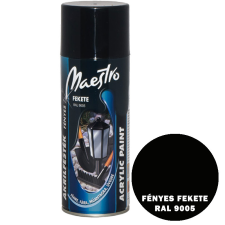 FEKETE RAL 9005 - MAESTRO AKRIL FESTÉK FÉNYES aeroszolos termék