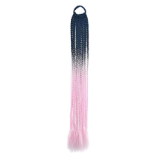 FEKETE-RÓZSASZÍN Afro twist hajfonat hajgumi póthaj