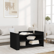  fekete szerelt fa dohányzóasztal 100 x 50 x 50 cm bútor