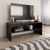 Fekete szerelt fa TV-szekrény 100 x 40 x 40 cm