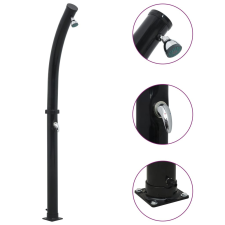 Fekete szolárzuhany 214 cm 20 L kerti zuhany