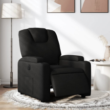  fekete szövet elektromos dönthető fotel bútor