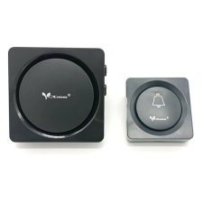  Fekete vezeték nélküli csengő, ajtócsengő, 38 dallammal KE23-76 csengő