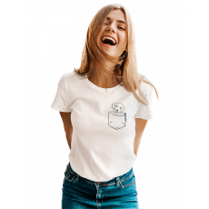  Fekete vonalas zseb állatok - Női Póló