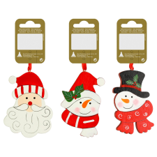  Felakasztható fadísz karácsonyi dekoráció 3-féle változatban karácsonyfadísz