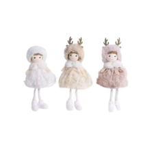  Felakasztható lány bábu Karácsonyi Dekoráció 18 cm - Többféle karácsonyi dekoráció