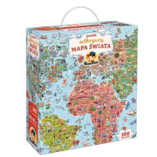 Felfedezők puzzle - Világtérkép oktatójáték