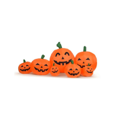 Felfújható halloweeni tökök, 7 db egybe , 230 cm , led világítással dekoráció
