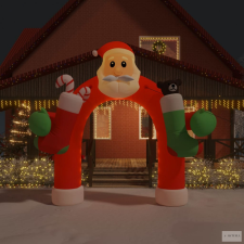  Felfújható karácsonyi boltív LED-ekkel 320 cm karácsonyfa izzósor