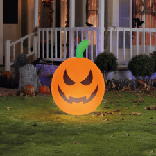 Felfújható RGB LED-es halloween-i tök - 40 cm dekoráció
